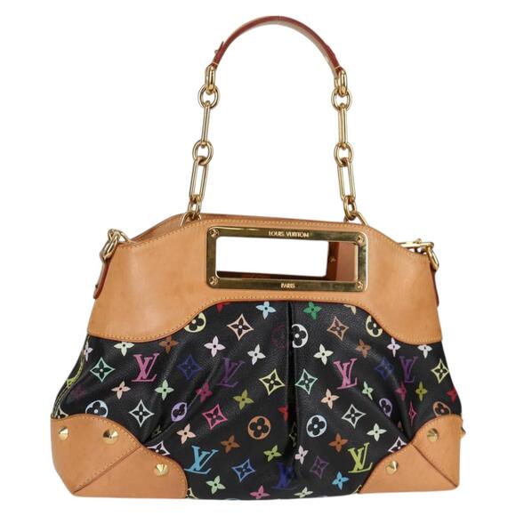 LOUIS VUITTON Monogram Multicolor Judy MM Bag Black M40256 - Picture 1 of 16